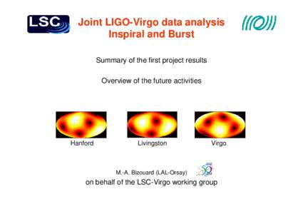Joint LSC-Virgo data analysis Inspiral and Burst
