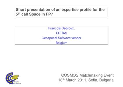2_Expertise_Profile_GMES_INSITU_CC_SSF_ERDAS_Belgium