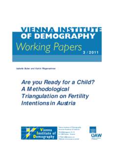 Are you Ready for a Child? A Methodological Triangulation on Fertility Intentions in Austria