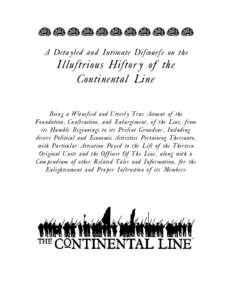 sssssssssss  A Detayled and Intimate Discourse on the Illustriou< History of the Continental Line