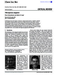 Chem Soc Rev  Dynamic Article Links Cite this: Chem. Soc. Rev., 2011, 40, 3249–3265