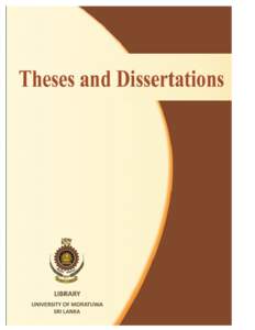 University of Moratuwa Guidelines on Documentation and Submission of Theses and Dissertations 1. INTRODUCTION A dissertation is an essay advancing a new point of view resulting from research as a requirement for a Maste