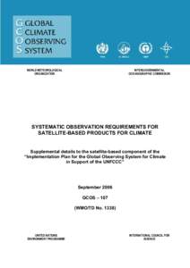 WORLD METEOROLOGICAL ORGANIZATION INTERGOVERNMENTAL OCEANOGRAPHIC COMMISSION