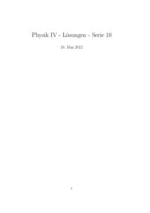 Physik IV - L¨osungen - Serie[removed]Mai[removed]  4. Stern-Gerlach experiment