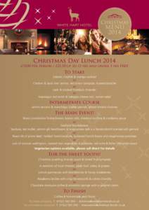 Christmas  MENU[removed]Christmas Day Lunch 2014