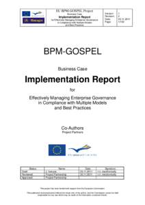 GOSPEL Implementation Report_v12