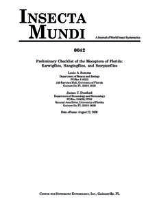 INSECTA MUNDI A Journal of World Insect Systematics  0042