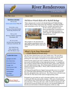 River Rendezvous Promoting watershed education and awareness in the Red River Basin Nov/Dec 2012