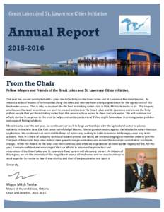 Great Lakes and St. Lawrence Cities Initiative  Annual ReportFrom the Chair