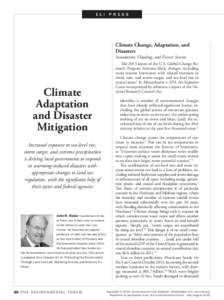 E LI  PRE S S Climate Change, Adaptation, and Disasters