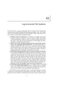 43 Log-structured File Systems