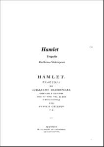 Hamlet Tragedia Guillermo Shakespeare 1