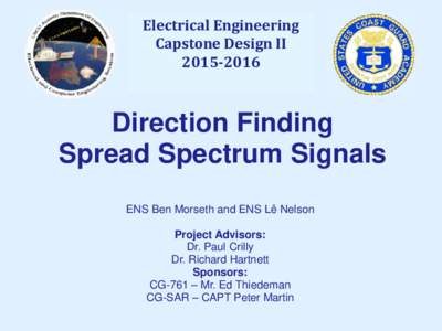 Electrical Engineering Capstone Design IIDirection Finding Spread Spectrum Signals