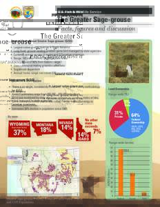 U.S. Fish & Wildlife Service  The Greater Sage-grouse Facts, figures and discussion General Facts About Greater Sage-grouse (GrSG) •