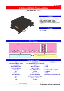 No. TD-SS-006  C-Band Solid State Power Amplifier ( 50-70w Class SSPA)  Features
