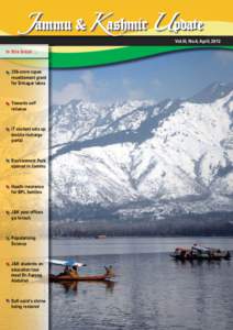 Vol.III, No.4, April, 2012  In this Issue[removed]crore rupee resettlement grant