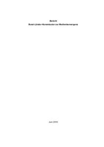 Bericht Bund-Länder-Kommission zur Medienkonvergenz