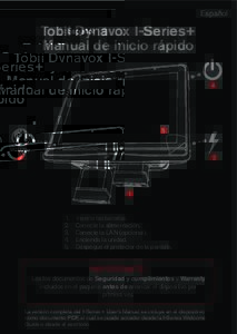 Español  Tobii Dynavox I-Series+ Manual de inicio rápido 4