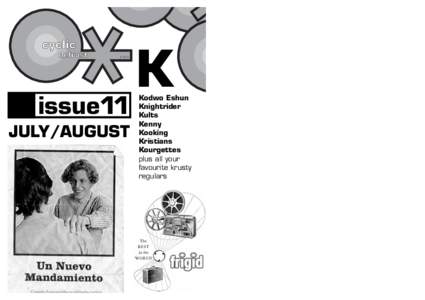 issue11 JULY/AUGUST K  Kodwo Eshun