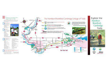 Niagara Escarpment / Grand River / Grand River Conservation Authority / Brantford / Bruce Trail / Rail trail / Toronto /  Hamilton and Buffalo Railway / Kitchener /  Ontario / Hamilton GO Centre / Ontario / Provinces and territories of Canada / Transportation in Hamilton /  Ontario
