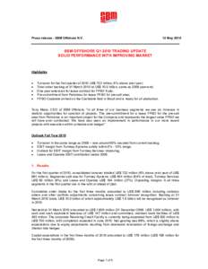 Microsoft Word - Press Release - Q1 2010 Trading Update DRAFT_REV.1.doc