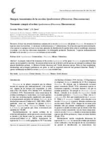 Revista Mexicana de Biodiversidad 78: [removed], 2007  Sinopsis taxonómica de la sección Apodostemon (Dioscorea; Dioscoreaceae)