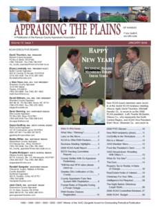 OF KANSAS If you build it, we will come A Publication of the Kansas County Appraisers Association