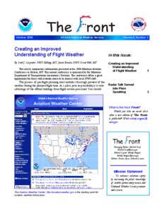 October[removed]NOAA’s National Weather Service Creating an Improved Understanding of Flight Weather