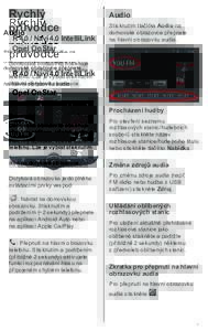 Rychlý průvodce RNavi 4.0 IntelliLink Opel OnStar