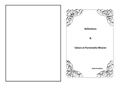 Reflections  & Values at Parramatta Mission