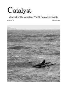 Catalyst Journal of the Amateur Yacht Research Society Number 14 October 2003