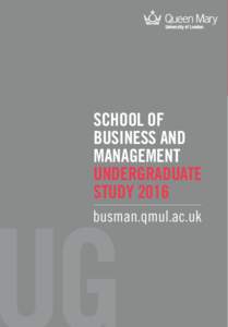 Introducing the School of Business and Management  “Marketing is really at a