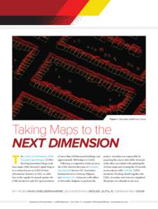 Figure 1: Classified LiDAR Point Cloud  Taking Maps to the Next Dimension T he Centre for Informatics of the