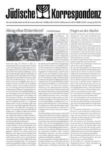 Seite 1  Monatsblatt des Jüdischen Kulturvereins Berlin e.V Aw / Elul 5765