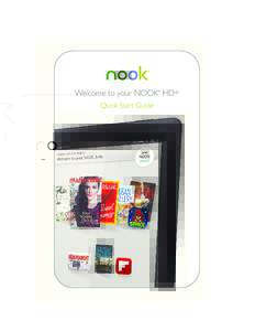 Welcome to your NOOK HD+ ® Quick Start Guide  1