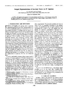 VOLUME 8, NUMBER 7  JOURNAL OF MATHEMATICAL PHYSICS JULY 1967
