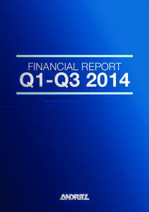 2  FINANCIAL REPORT Q1-Q3 2014