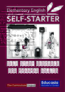 Elementary English  SELF-STARTER self study resource for myanmar adults
