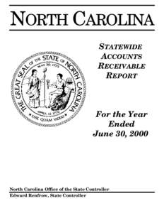 NORTH CAROLINA STATEWIDE ACCOUNTS RECEIVABLE REPORT