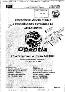 G3/08 Amicus curiae brief - Opentia