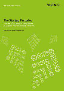 Discussion paper: June[removed]The Startup Factories