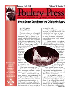 Summer - FallVolume 13, Number 2 Poultry Press Promoting the compassionate and