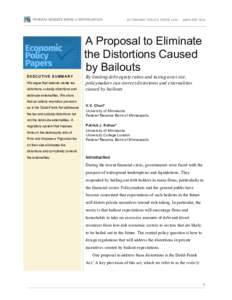 ECONOMIC POLICY PAPERJANUARY 2016 A Proposal to Eliminate the Distortions Caused