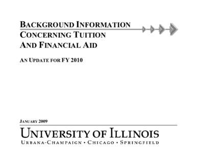 BACKGROUND INFORMATION CONCERNING TUITION AND FINANCIAL AID AN UPDATE FOR FYJANUARY 2009