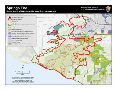 Springs Fire  National Park Service U.S. Department of the Interior  Santa Monica Mountains National Recreation Area