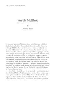 206 | golden handcuffs review  Joseph McElroy  Andrew Walser