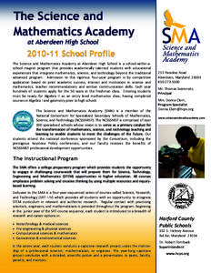 The Science and Mathematics Academy at Aberdeen High SchoolSchool Profile