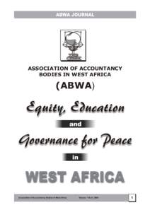 ABWA JOURNAL  ASSOCIATION OF ACCOUNTANCY BODIES IN WEST AFRICA  (ABWA)