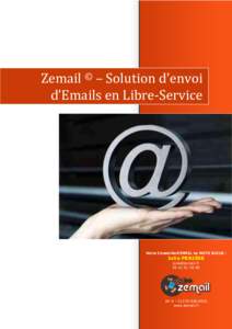 Zemail © – Solution d’envoi d’Emails en Libre-Service Votre ConseillerZEMAIL by NOTE BLEUE :  Julie PERISSE