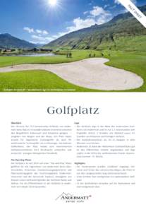 Andermatt,Swiss Alps,Golf